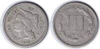 US Three Cent 1866 Three Cent Nickel DDO FS-101 F Uncertified None -