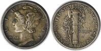 US Dime 1926 S 1926-S Mercury Silver Dime EF Uncertified #328 None EF 266.26 £  +  44.38 £ shipping