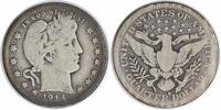 US Quarter 1914 S 1914-S Barber Silver Quarter VG Uncertified #1110 None VG 140.52 £  +  44.38 £ shipping