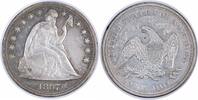 US Dollar 1867 Liberty Seated Dollar EF Uncertified #1038 None -