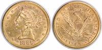US Five Dollar 1886-S $5 Gold Liberty Head AU58 Uncertified #251 None -