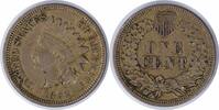 US Cent 1862 Indian Cent Choice EF Uncertified None -