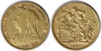 US 1899 Great Britain 1 Sovereign KM785 VF Uncertified #155 -