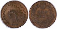 US Cent 1876 Indian Cent F Uncertified None -