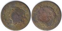 US Cent 1829 Large Cent Wheel Spoke N-7 AG Uncertified None -