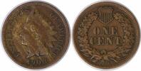 US Cent 1908-S Indian Cent VF Uncertified #1006 None -