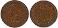 US Cent 1887 Indian Cent AU Uncertified None -