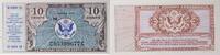 US 10c Military Payment Certificate Series 472 UNC Uncertified -