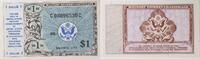 US Dollar $1 Military Payment Certificate Series 472 UNC Uncertified -