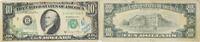 US 1981A $10 Federal Reserve Bank Note Off-Set Print VF with Graffiti Uncertified -