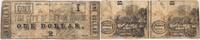 US Dollar $1 1862 State of Louisiana Baton Rouge LA890-05 VF Uncertified -