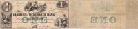 US Dollar $1 Farmers & Merchants Bank Tennessee Blue TN1090-05 EF Uncertified -