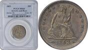 US Quarter 1853 Liberty Seated Quarter Arrows and Rays MS64 PCGS None -
