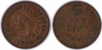 US Cent 1888 Indian Cent EF Uncertified None -
