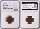 US Cent 1865 Indian Cent Fancy 5 MS65RB NGC None -