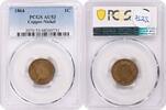 US Cent 1864 Indian Cent Copper Nickel AU53 PCGS None -