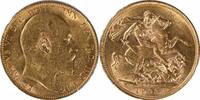 US 1909 Great Britain 1 Sovereign KM805 BU Uncertified #955 -