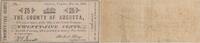 US Quarter 25 Cents 1862 County of Augusta VA2670-025 VF Uncertified -