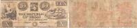 US Ten Dollar $10 1839-40 Republic of Texas A5 F Cross Cut Uncertified -