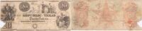 US Twenty Dollar $20 1839-41 Republic of Texas A6 Net G Cross Cut Uncertified -