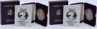 US Dollar 1990-S $1 American Proof Silver Eagle in Original Government Packaging None -