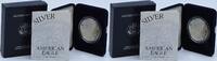 US Dollar 2001-W $1 American Proof Silver Eagle in Original Government Packaging None -