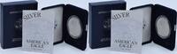 US Dollar 2002-W $1 American Proof Silver Eagle in Original Government Packaging None -