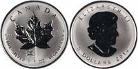 US 2014 Canada $5 Maple Leaf ANA Privy Mark Silver .999 BU OGP -