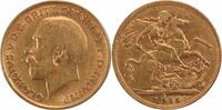 US 1915 Great Britain 1 Sovereign KM820 VF Uncertified #133 -
