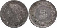 US 1899 Straits Settlements 5 Cents KM10 AU Uncertified #304 None -