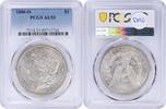 US Dollar 1880-O Morgan Silver Dollar AU53 PCGS None -