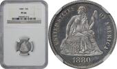 US Dime 1880 Liberty Seated Silver Dime PR64 NGC None -