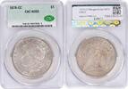 US Dollar 1878-CC Morgan Silver Dollar AU55 CACG None -