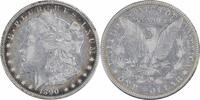 US Dollar 1890-CC Morgan Silver Dollar VF Uncertified #910 None -