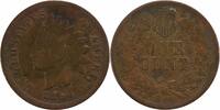 US Cent 1864 Indian Cent L on Ribbon F Uncertified #907 None -
