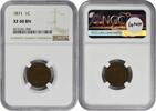 US Cent 1871 Indian Cent EF40BN NGC None -