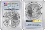 US Dollar 2025 $1 American Silver Eagle MS69 First Strike PCGS First Strike / Early Releases -
