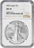 US Dollar 2025 $1 American Silver Eagle MS70 NGC None -