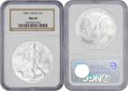 US Dollar 2007 $1 American Silver Eagle MS69 NGC None -
