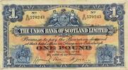 US 1942 Scotland Commercial Bank of Scotland 1 Pound #S815c VF Uncertified -