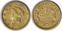 US Dollar 1851 $1 Gold Type 1 EF Uncertified #1042 None -