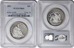 US Half Dollar 1891 Liberty Seated Silver Half Dollar PR65 PCGS None -