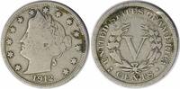US Nickel 1912-S Liberty Nickel F Uncertified #1122 None -