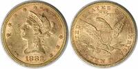 US Ten Dollar 1882 $10 Gold Liberty Head AU58 Uncertified #257 None -