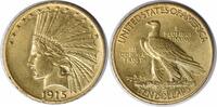 US Ten Dollar 1915 $10 Gold Indian AU Uncertified #208 None -