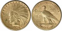 US Ten Dollar 1909-S $10 Gold Indian AU Uncertified #114 None -