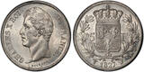 France 5 Francs 1827 Charles X  Lille UNC à Fleur de Coin