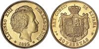  SPAIN Alphonse XIII   Madrid Proof-like 20 Pesetas 1892 Splendide NGC MS61 rare