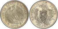  Peso Chile Republic  1875-So Santiago PCGS MS62 Splendide qualité 433.48 £ free shipping