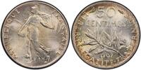 France 50 centimes 1907 Semeuse Splendide à FDC PCGS MS64 130.04 £ free shipping